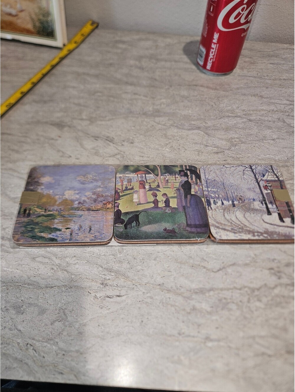 Set of 6 Art Coasters Featuring Impressionist Paintings